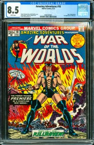 Amazing Adventures #18 (1973) CGC Graded 8.5 - War of the Worlds issue