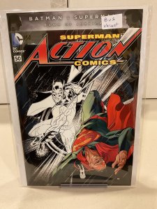 Action Comics #50  2016 New 52!  Batman v Superman half color Variant!