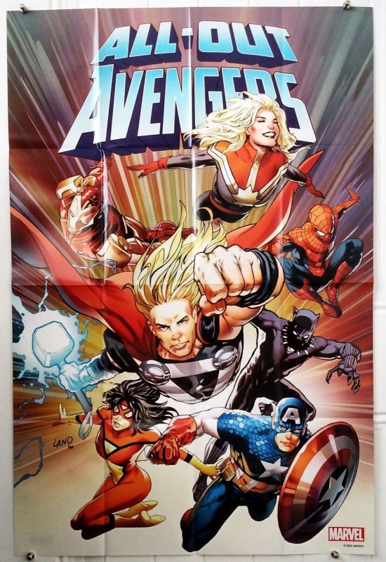 All-Out Avengers #1 Marvel 2022 Folded Promo Poster 24 x 36 New [FP423] 