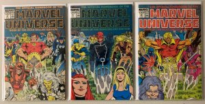 Official Marvel Universe Deluxe lot #1-20 missing #4 (avg FN) 19 diff (1985-'88)