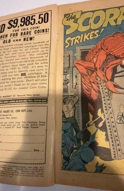 Journey Into Mystery #82 (1962) the scorpion strikes monster stories