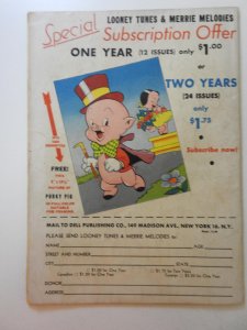 Looney Tunes and Merrie Melodies Comics #45 (1945) Buy War Bonds! VG Condition!