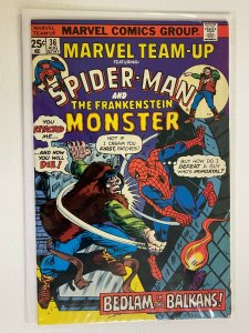 Marvel Team-Up #36 Spider-Man Frankenstein Monster 1st Series 4.0 VG (1975)