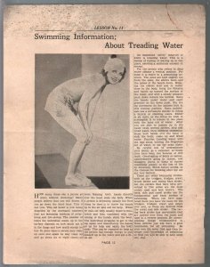 Eleven Lessons on How To Swim 1933-by Le Nette-pix & info-VG