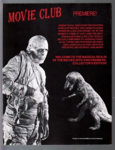 Movie Club #1 11/1993-1st issue-horror fanzine-Jurassic Park-VF