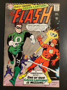 Flash Comics #168 (1967) VF- (7.5) Green Lantern crossover cover/story|