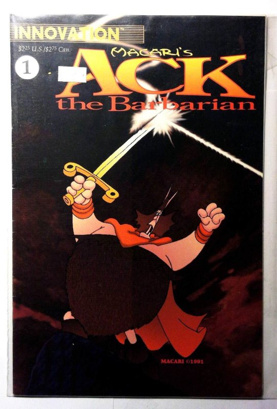 Ack the Barbarian #1 (1991) Innovation Comics 1st Print Comic Book