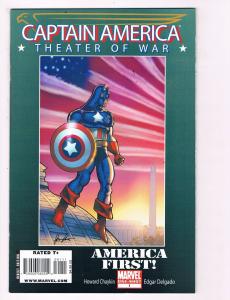 Captain America Theater Of War America First! # 1 Marvel Comic Books WOW!!!! S34