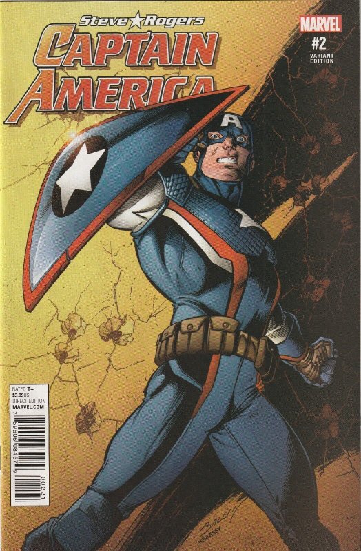 Steve Rogers Captain America # 2 Variant 1:25 Cover NM Marvel 2016 [R9]