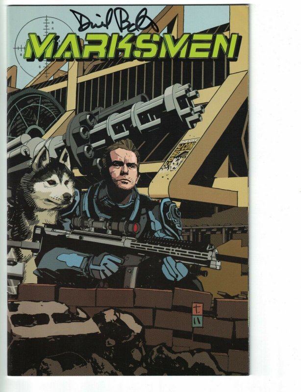 Marksmen #1 VF/NM San Diego Comic-Con Exclusive Cover signed by David Baxter 