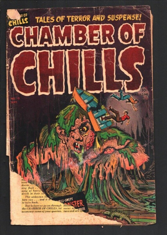 Chamber of Chills #12 1952-Al Avison-Harvey-pre-code horror-Decapitation pane...
