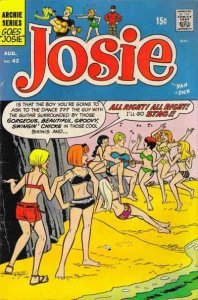 Josie #42 FAIR ; Archie | low grade comic August 1969 Bikini Beach Cover