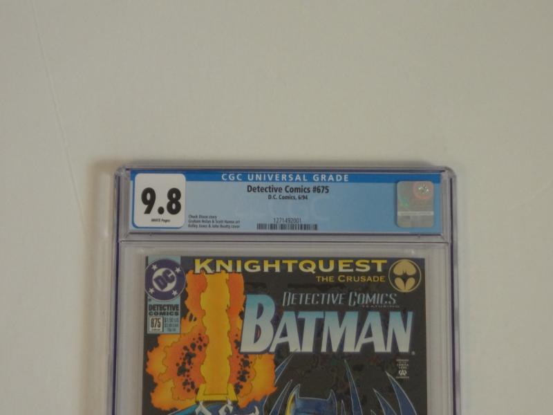 Detective Comics #675 CGC 9.8; Standard edition; Jean-Paul Valley as Batman!!