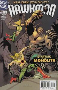 Hawkman (4th series) #33 VF ; DC | Jimmy Palmiotti Justin Gray Monolith