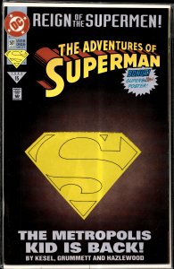 Adventures of Superman #501 Die-cut cover (1993) Superboy
