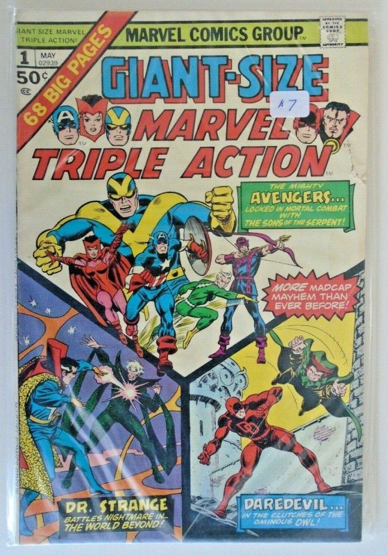 *Marvel Triple Action #2-7, 16, 21, Giant 1 (8 books) Graded=$43.50