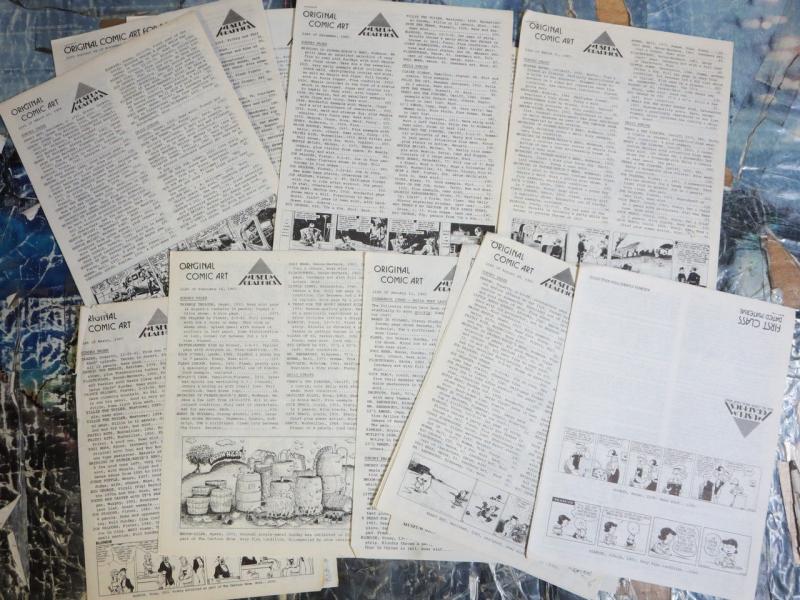 Museum Graphics Original Comic and Animation Art Listings Lot 1979 to 1986 Mixed