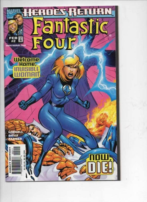 FANTASTIC FOUR #2, Vol 3, NM, Thing, Invisible Woman, 1998, more FF in store