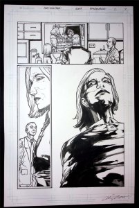 Pandemica #2 pg 9 Original Art Alex Sanchez bestselling author Jonathan Maberry