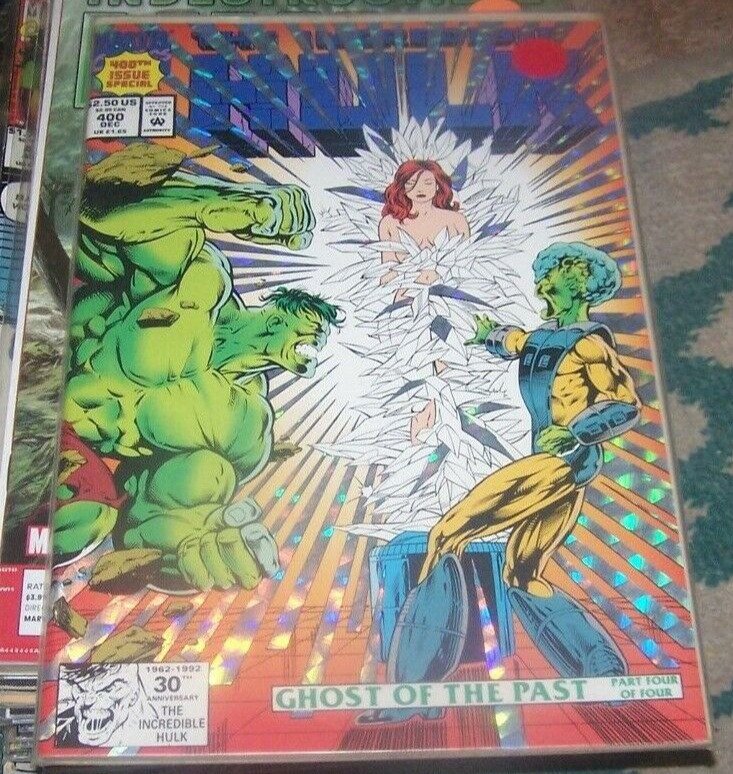 Incredible Hulk  # 400 1992 Marvel disney foil cover leader stan lee steve ditko