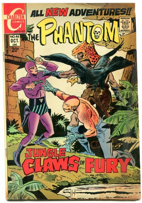 THE PHANTOM #46 1971-CHARLTON COMICS-WILD SCI FI COVER FN 