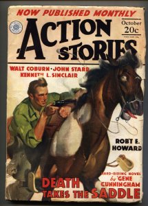 Action Stories 10/1936-Robert E. Howard-Rare Pulp Magazine