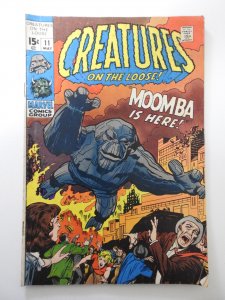 Creatures on the Loose #11 (1971) GD Condition centerfold detached