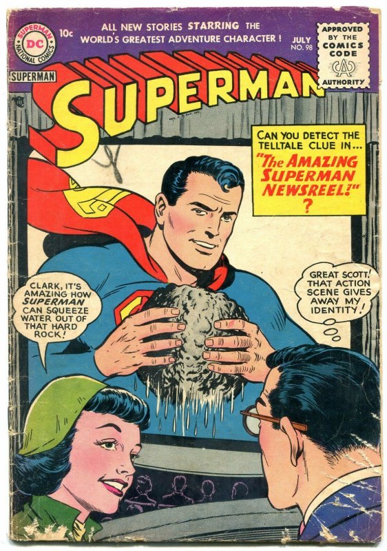 Superman #98 1955- DC Comics- Wayne Boring- Lois Lane G+