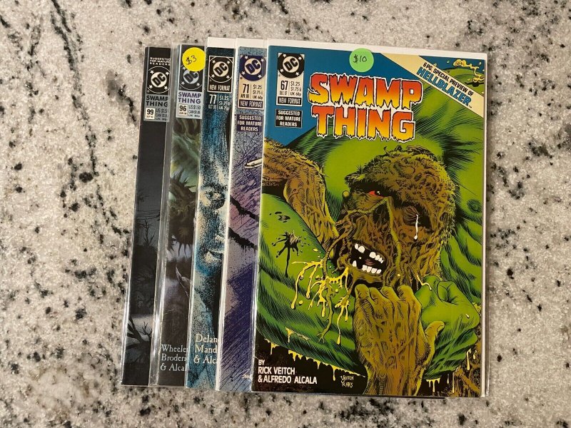 5 Swamp Thing DC Vertigo Comic Books # 67 71 77 96 99 NM 1st Prints 45 J801 