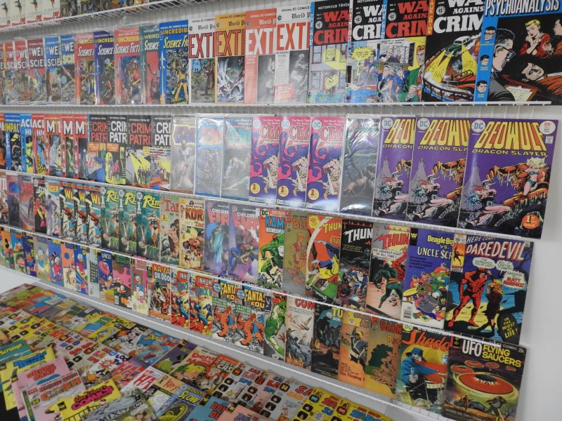 Huge lot 160+ Comics W/ EC Reprints, Uncle Scrooge,  Daredevil, +More Avg VG/FN