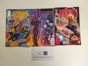 3 Image Comics #1 Strike Force + #6 Wild Core + #17 Wildcats 89 TJ9