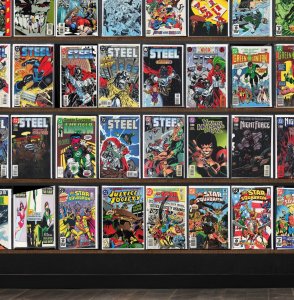 Huge Lot 150+ Comics with Steel, Young All Stars, Green Lantern & More!