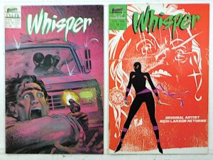 Whisper Lot of 2 #11, 12 (1988) First Comics 1st Print Comic Books