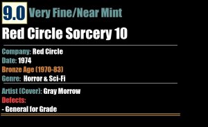 Red Circle Sorcery 10 (1974) VF/NM Bronze Age Red Circle comic