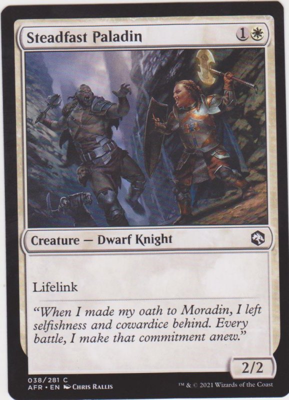 Magic the Gathering: Adventures in the Forgotten Realms - Steadfast Paladin