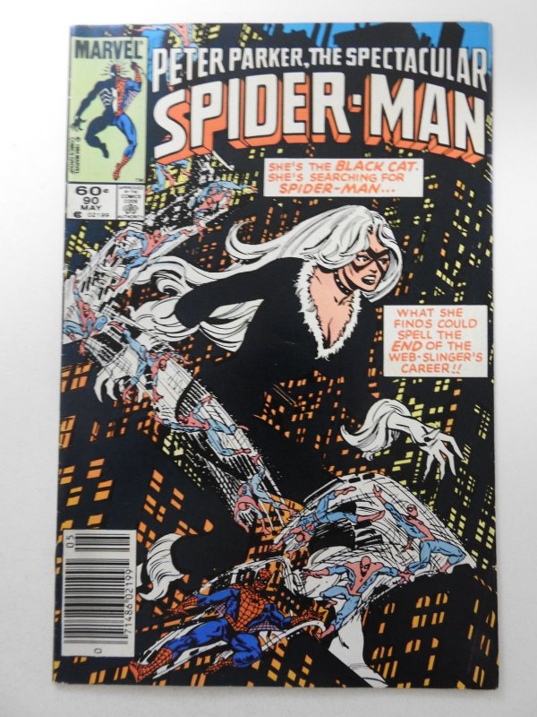 The Spectacular Spider-Man #90 (1984) Early Black Suit App! VF Condition!