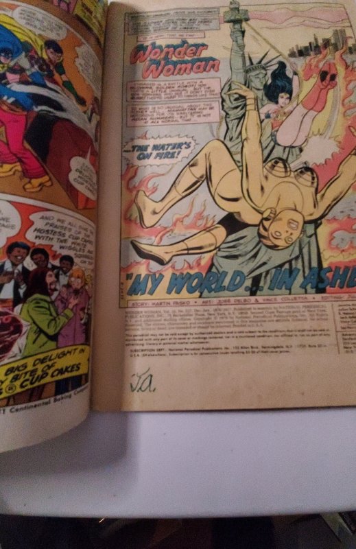 Wonder Woman #227 (1977) 3.0-3.5. Initials J. A. written on splash page