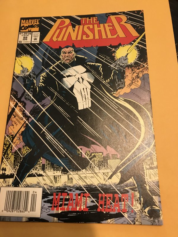 PUNISHER #89 newsstand: Marvel comics April 1994 VF-; Russ Heath art, Miami FL