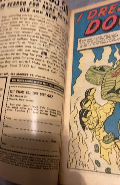 Strange Tales #96 (1962) I dream of doom