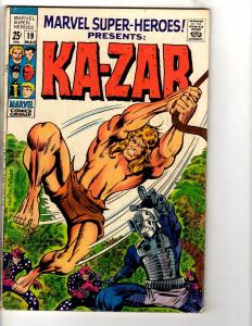 Marvel Super Heroes # 19 VG/FN Comic Book Feat. Ka-Zar Zabu Tiger J290
