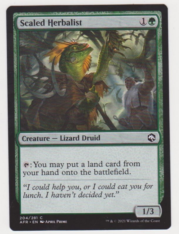 Magic the Gathering: Adventures in the Forgotten Realms - Scaled Herbalist