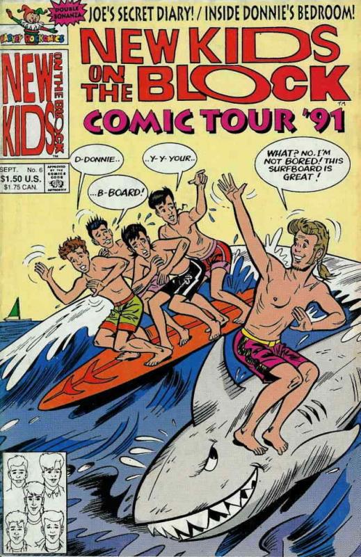 New Kids on the Block Comic Tour ’90 #6 VF/NM; Harvey | save on shipping - detai