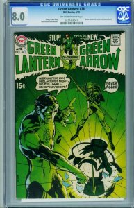 Green Lantern #76 CGC 8.0 1st Green Arrow Team Up 1970 DC 0227458001