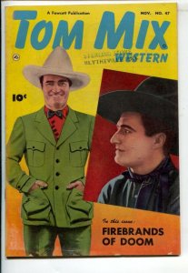 Tom Mix Western #47 1951-Fawcett-Photo cover-Carl Pfeufer story art-FN-
