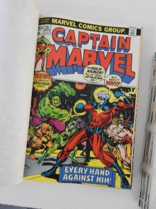 Captain Marvel #13-36 (1973) Solid Run Bound (2) Volumes