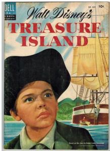 TREASURE ISLAND (1955 DELL) F.C. 624 GD+ April 1955