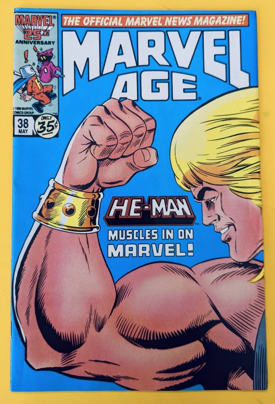 Marvel Age #38 (1986) 1st He-Man Appearance. NM+