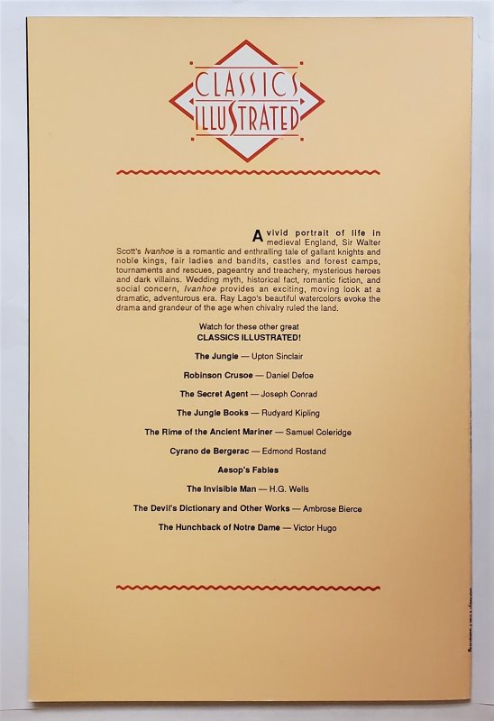 Classics Illustrated (First) #25 (May 1991, First) 9.0 VF/NM