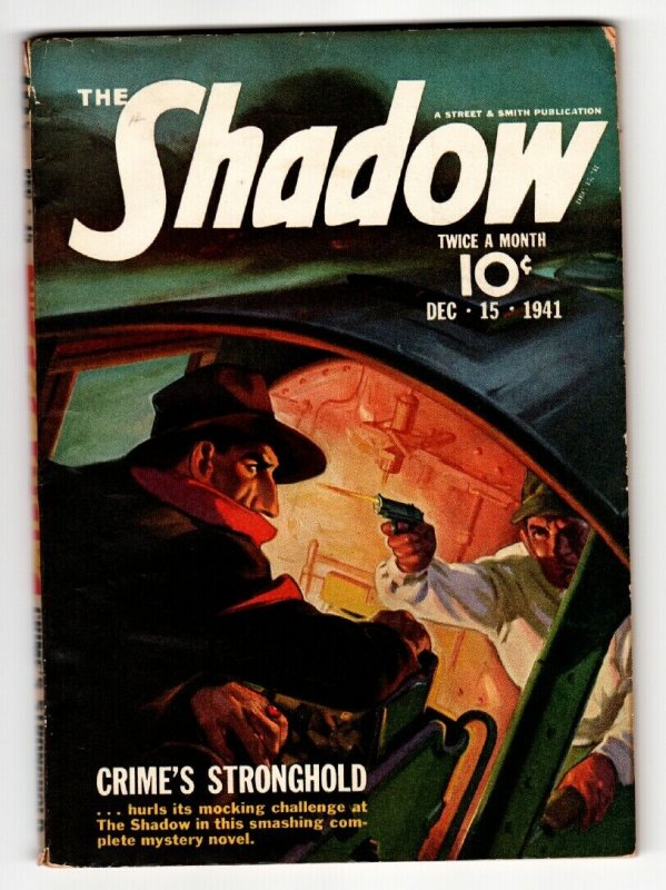 SHADOW 1941 DEC 15- STREET AND SMITH-RARE PULP MAGAZINE