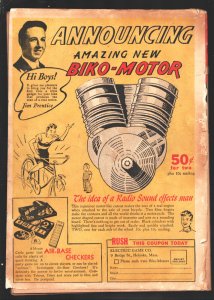 BLUE BEETLE #21 1943-Holyoke- 2 Blue Beetle stories-WWII parachute cover plus...